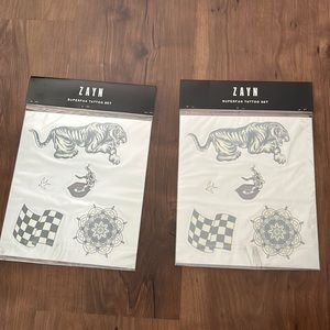 Rare ZAYN 1D Temporary Tattoos two sets RARE